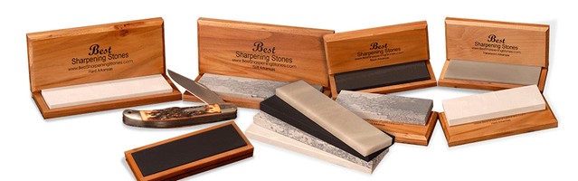 Kme Sharpeners Set of Four Arkansas-Sharpening Stones